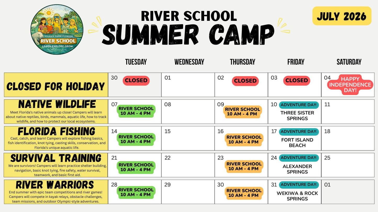 River School SUMMER CAMP 2026
