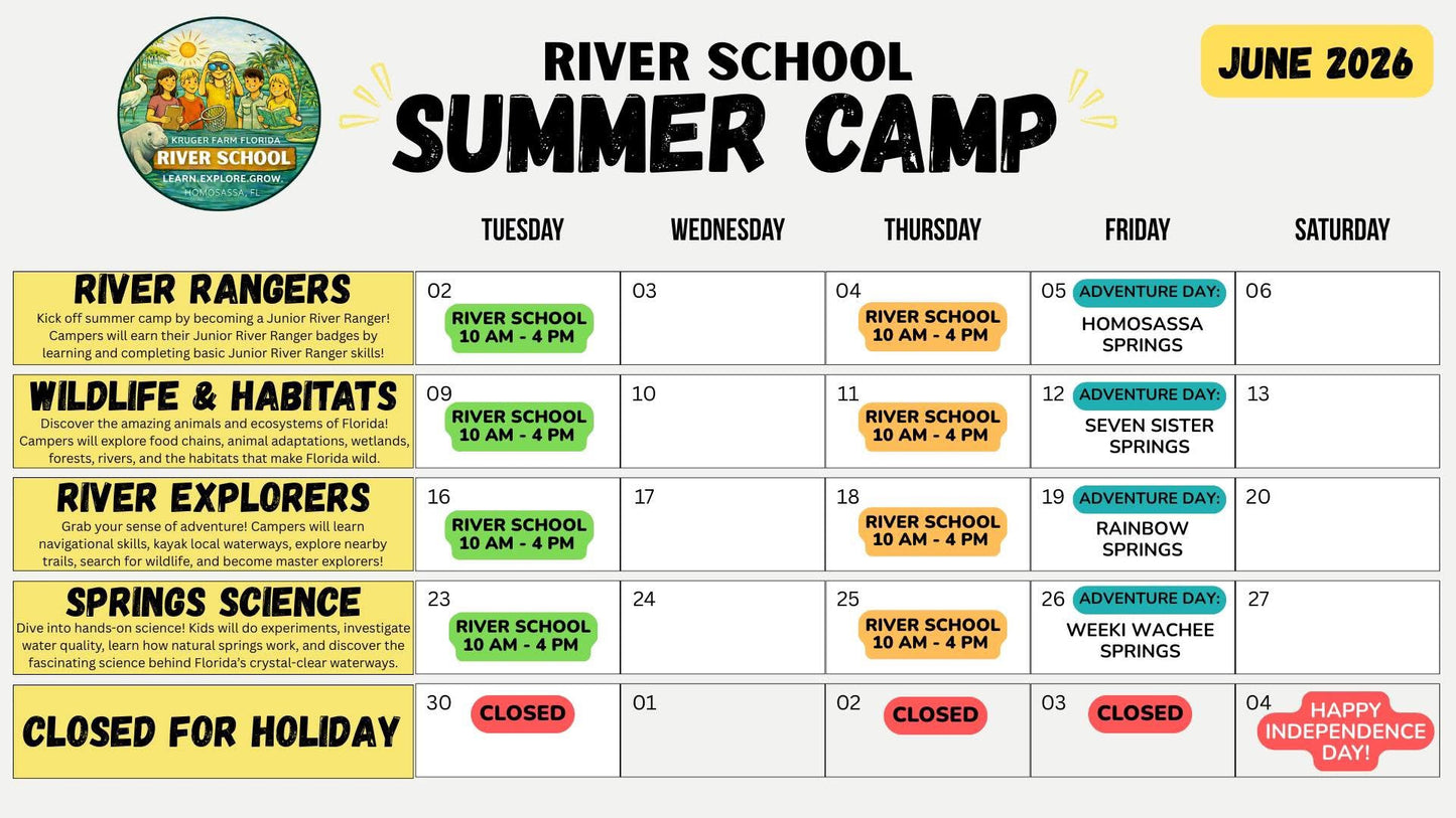 River School SUMMER CAMP 2026