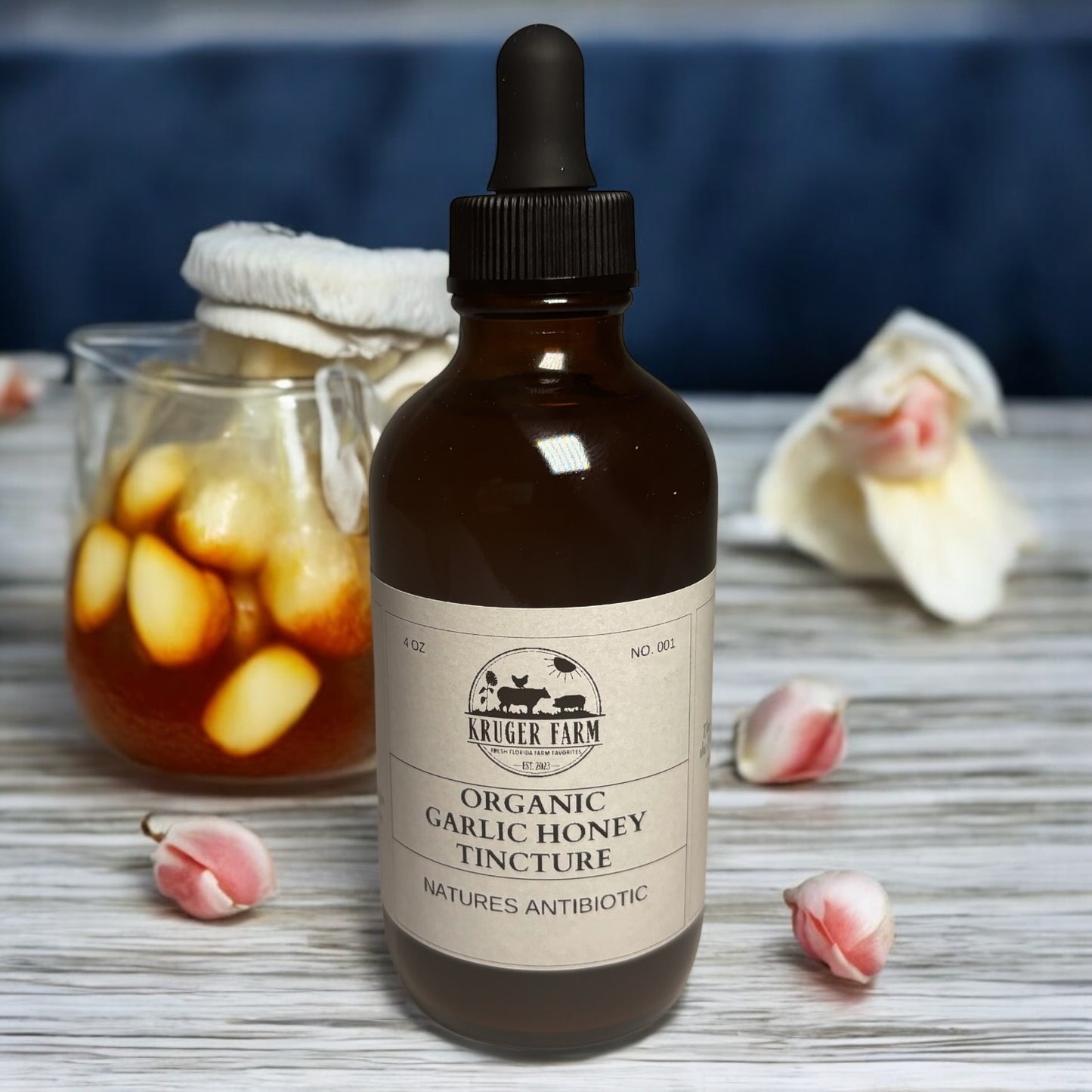 Nature’s Antibiotic | Organic Garlic Honey Tincture (4 oz)