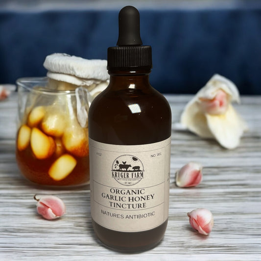 Nature’s Antibiotic | Organic Garlic Honey Tincture (4 oz)