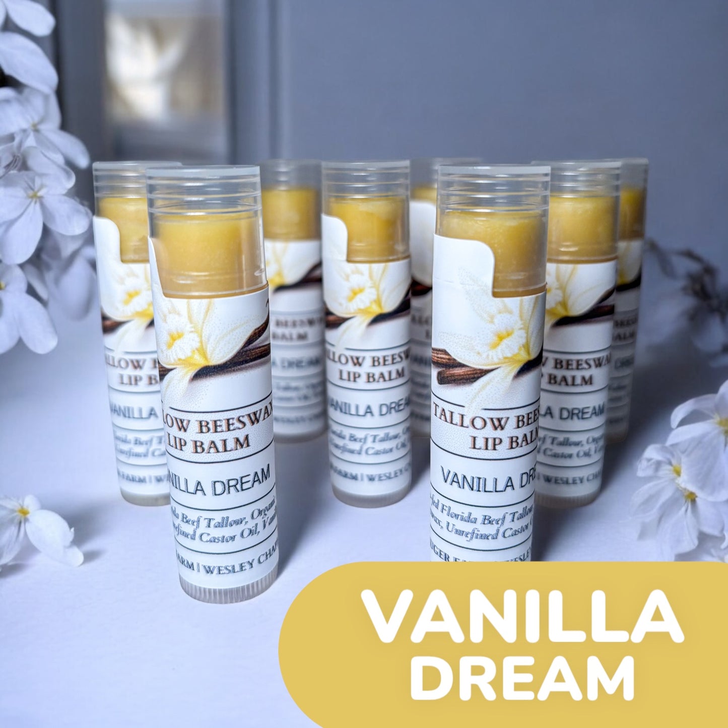 Tallow Beeswax Lip Balms (3 PACK)